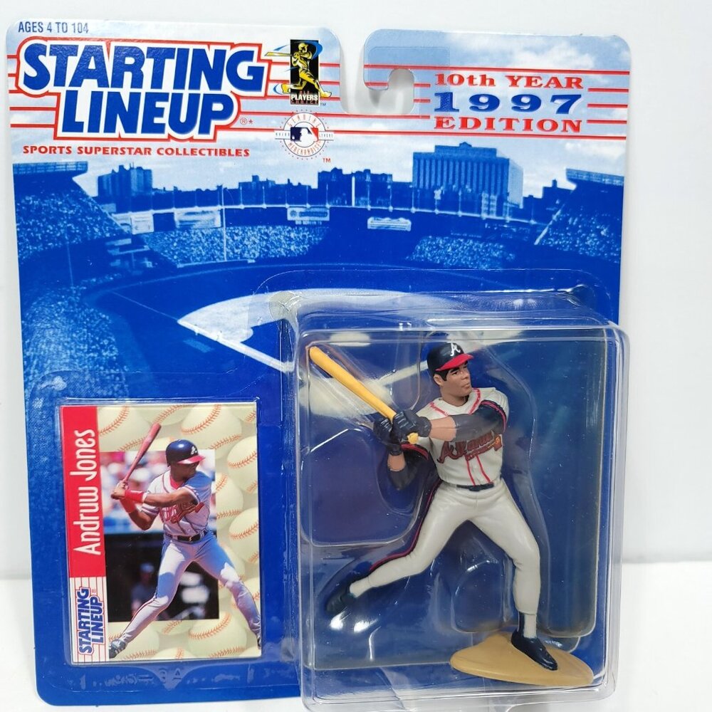 MLB Starting Lineup Atlanta Braves Andruw Jones Action Figure 1997 Baseball NEW
